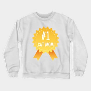 Number 1 Cat Mom Crewneck Sweatshirt